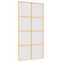 Voir la diapositive 2 : VIDAXL Porte coulissante dore 102,5x205 cm verre ESG depoli aluminium
