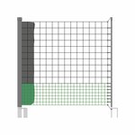 SWEEEK Kit filet  clôtures pour poules avec piquets double pointes, modulable, porte d'accès, sardines incluses. Coloris disponibles : Vert