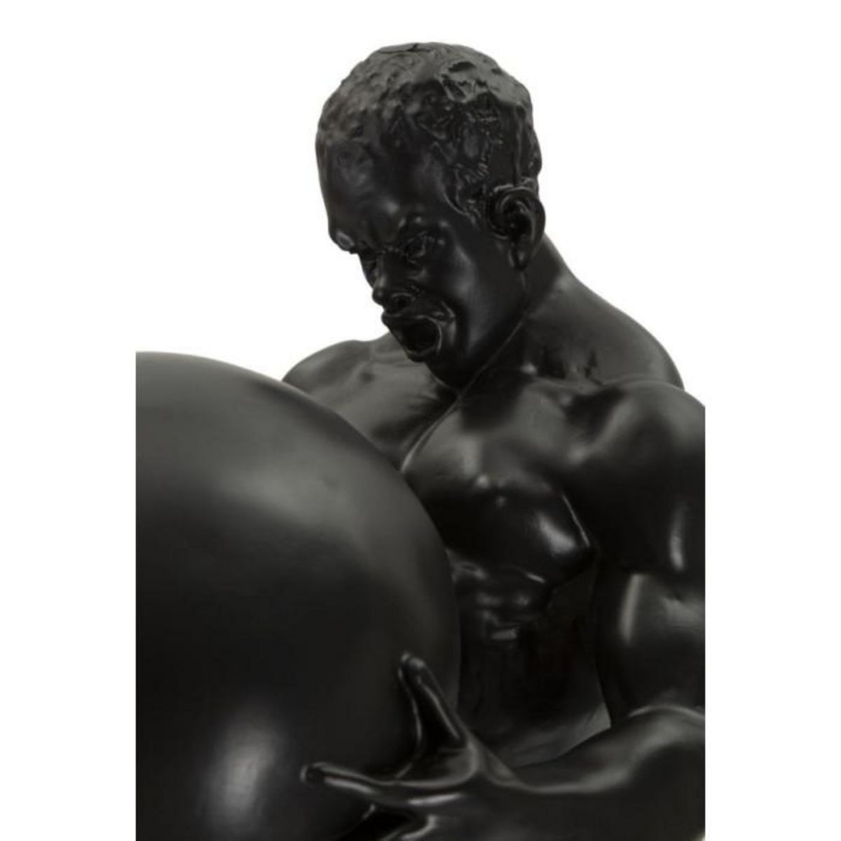 Paris Prix Statuette Homme Athlétique  Atlas  43cm Noir