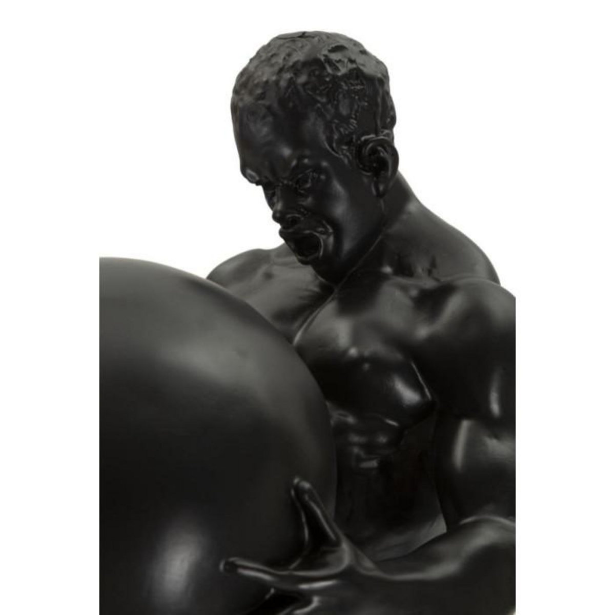 Paris Prix Statuette Homme Athlétique  Atlas  43cm Noir