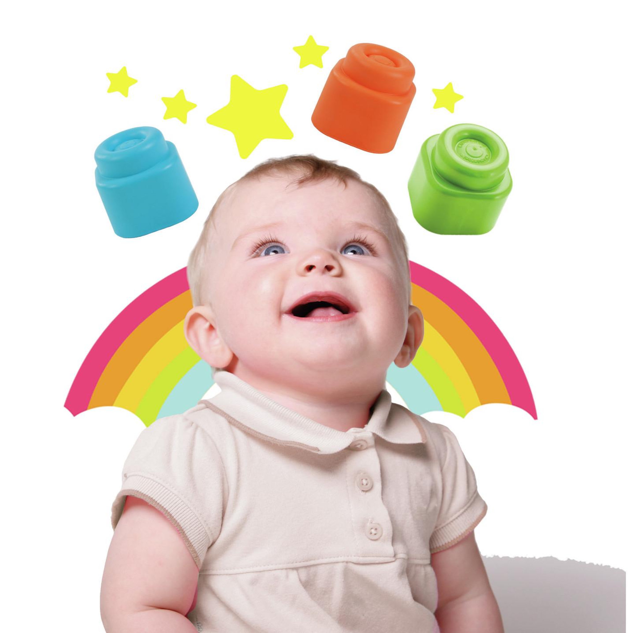 Voir la diapositive 3 : CLEMENTONI Clementoni - Clemmy Baby - Sac 20 cubes souples - Mixte - A partir de 9 mois - Cube souple assure une securite et peut passer en