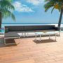 Voir la diapositive 1 : VIDAXL Salon de jardin 5 pcs Textilene Aluminium Noir
