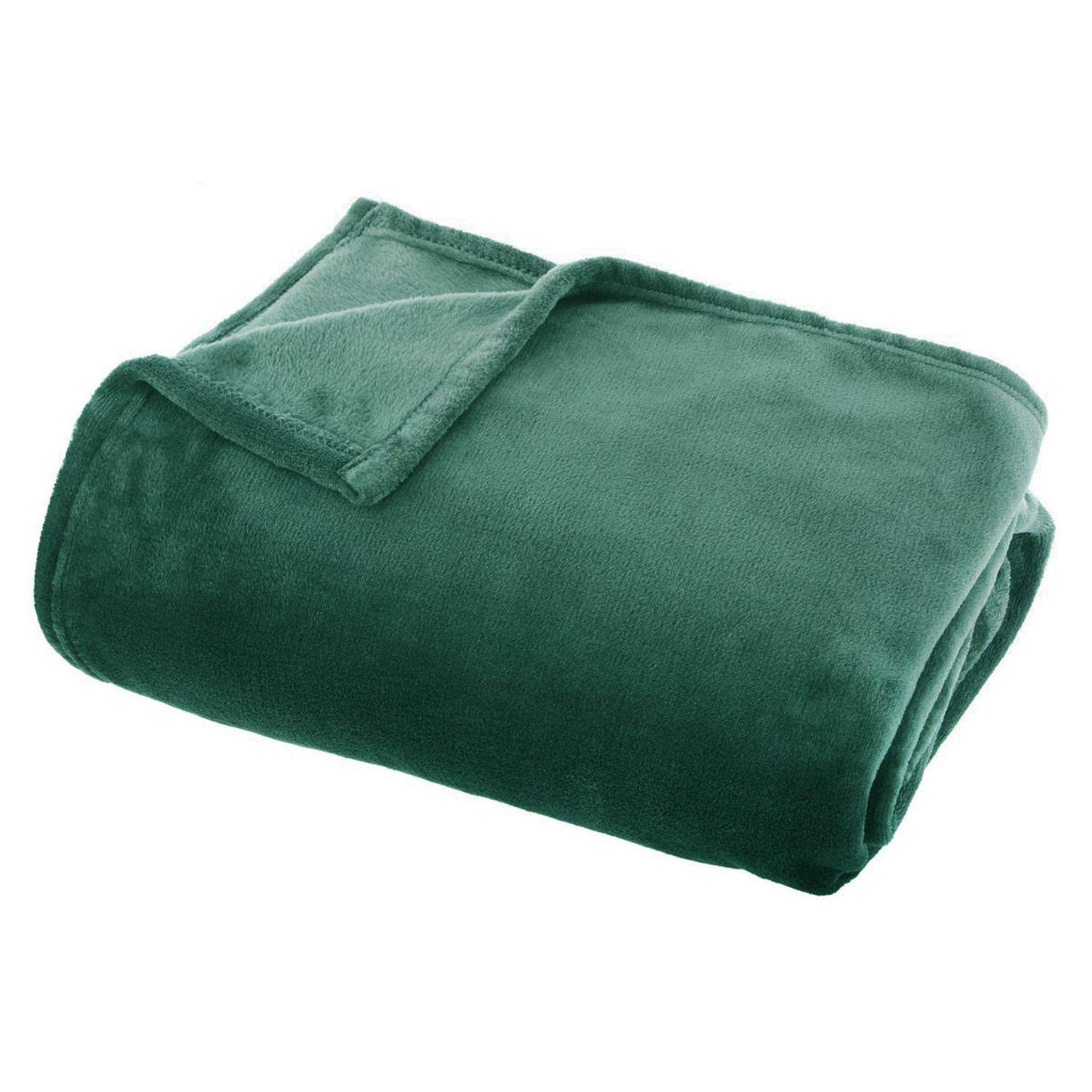 Voir la diapositive 2 : ATMOSPHERA Grand plaid en Flanelle uni