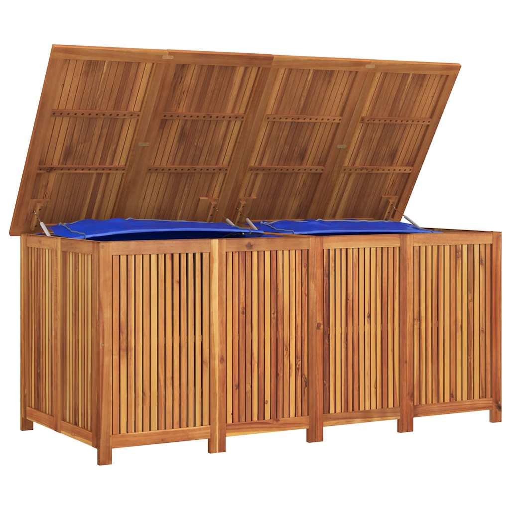 Voir la diapositive 5 : VIDAXL Boîte de rangement de jardin 200x80x75 cm bois massif d'acacia