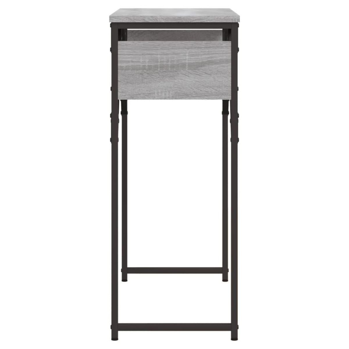 VIDAXL Table console avec etagere sonoma gris 75x30x75 cm