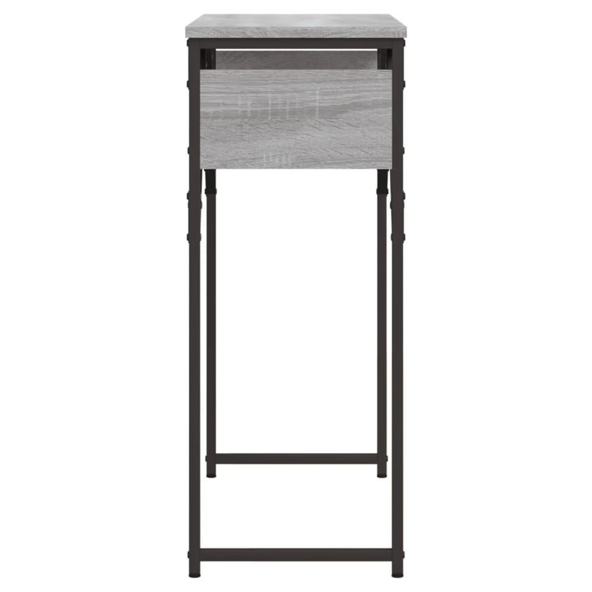 VIDAXL Table console avec etagere sonoma gris 75x30x75 cm