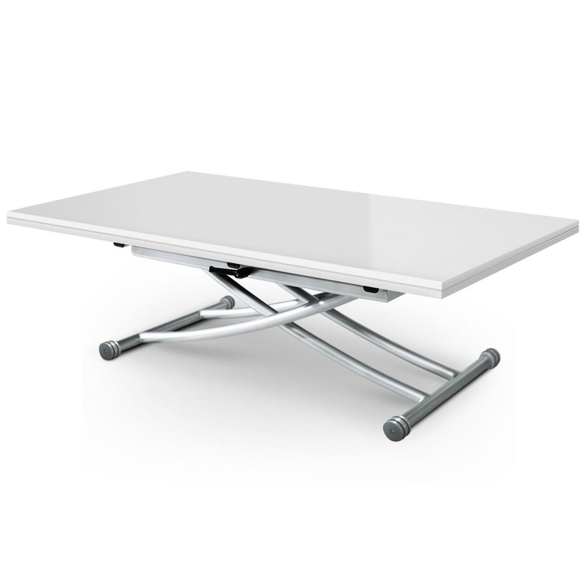 Paris Prix Table Basse Rectangulaire  Higher  150cm Blanc Laqué