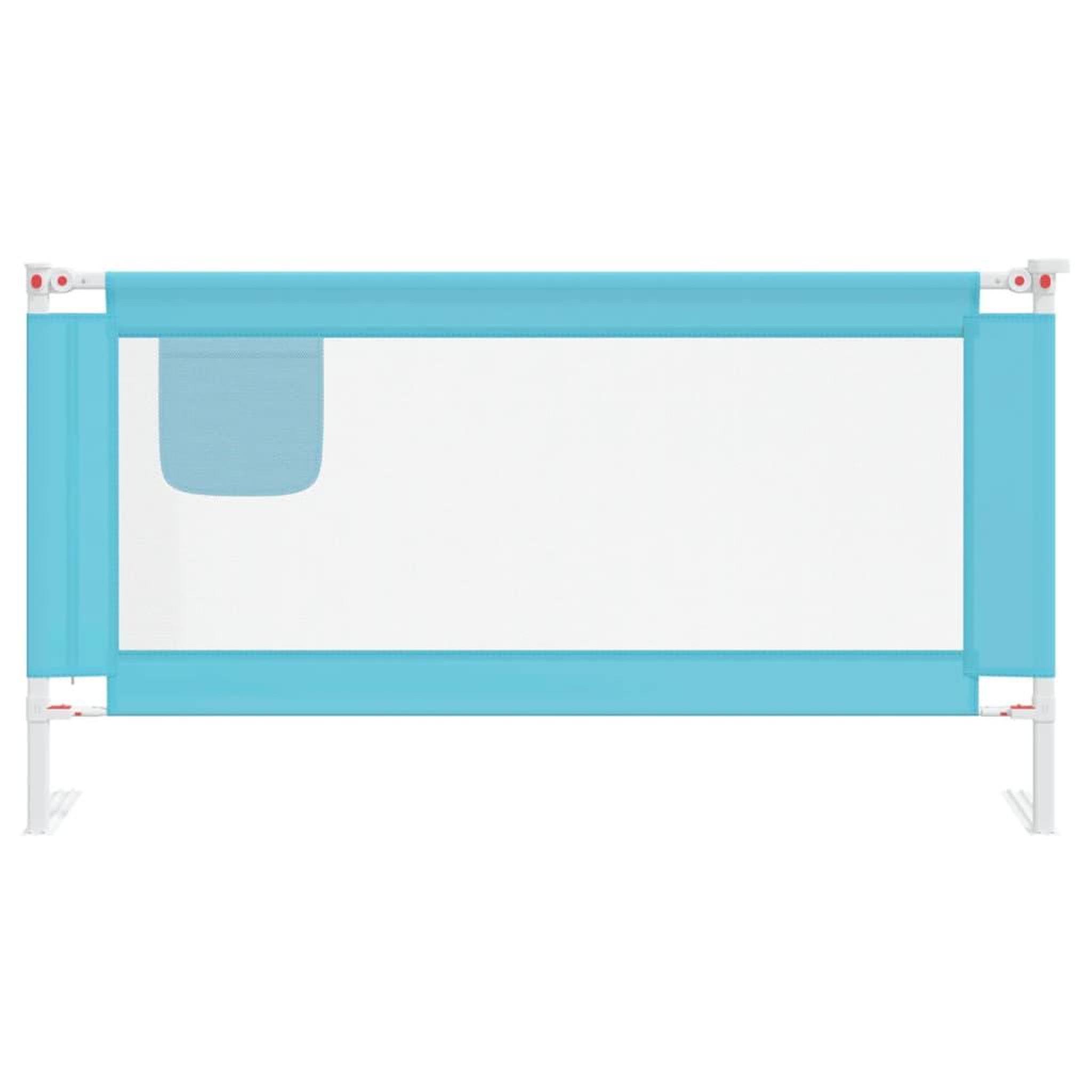 Voir la diapositive 3 : VIDAXL Barriere de securite de lit d'enfant Bleu 160x25 cm Tissu