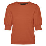 Vero Moda Pull  Femme Vero  oda Holly karis 2/4. Coloris disponibles : Orange