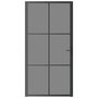 Voir la diapositive 3 : VIDAXL Porte interieure 102,5x201,5 cm Noir Verre ESG et aluminium
