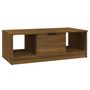 Voir la diapositive 2 : VIDAXL Table basse chene marron 102x50x36 cm bois d'ingenierie