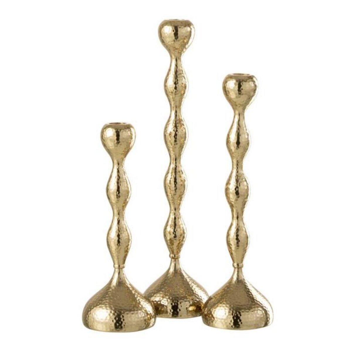 Paris Prix Lot de 3 Chandeliers Design  Borne  39cm Or