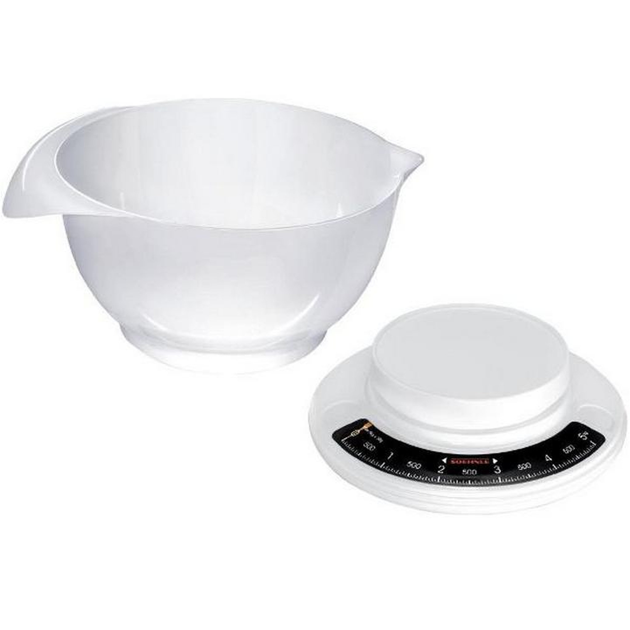 Voir la diapositive 3 : Soehnle Balance de cuisine mécanique 5kg - 50g avec bol - 65054