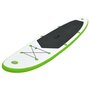 Voir la diapositive 2 : VIDAXL Ensemble de planche SUP gonflable vert et blanc