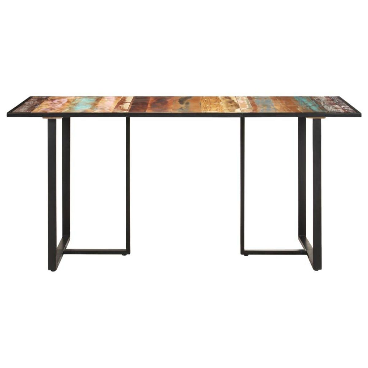 VIDAXL Table de salle a manger 160 cm Bois de recuperation massif