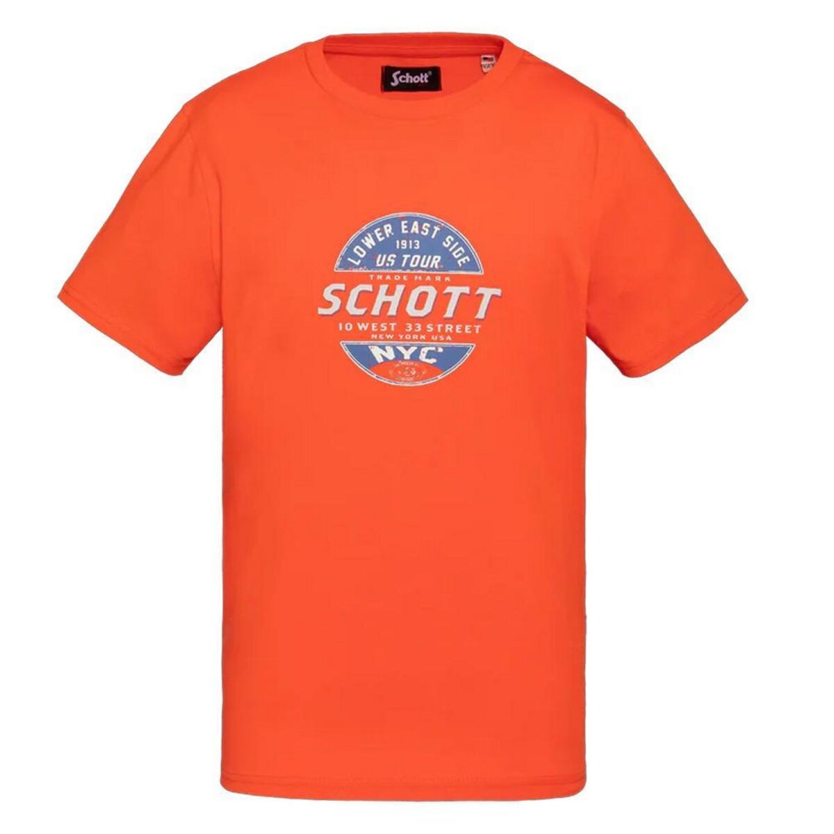 Schott T shirt  Garçon Schott USTOUR