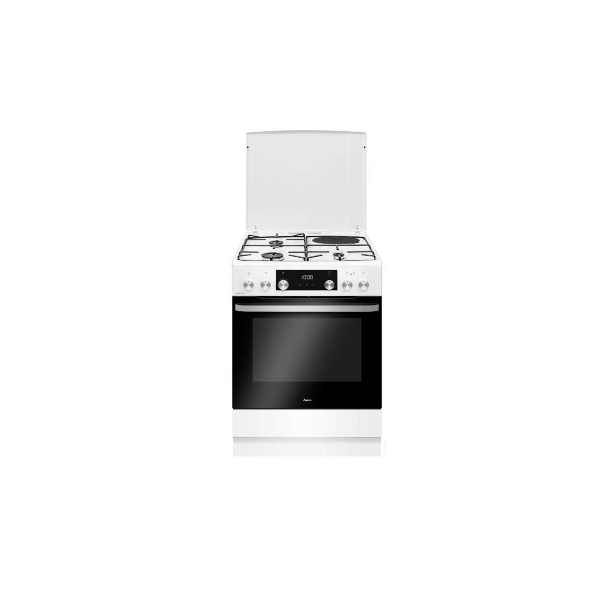 Amica Cuisinière mixte 77l 4 feux blanc - ACM7037RB