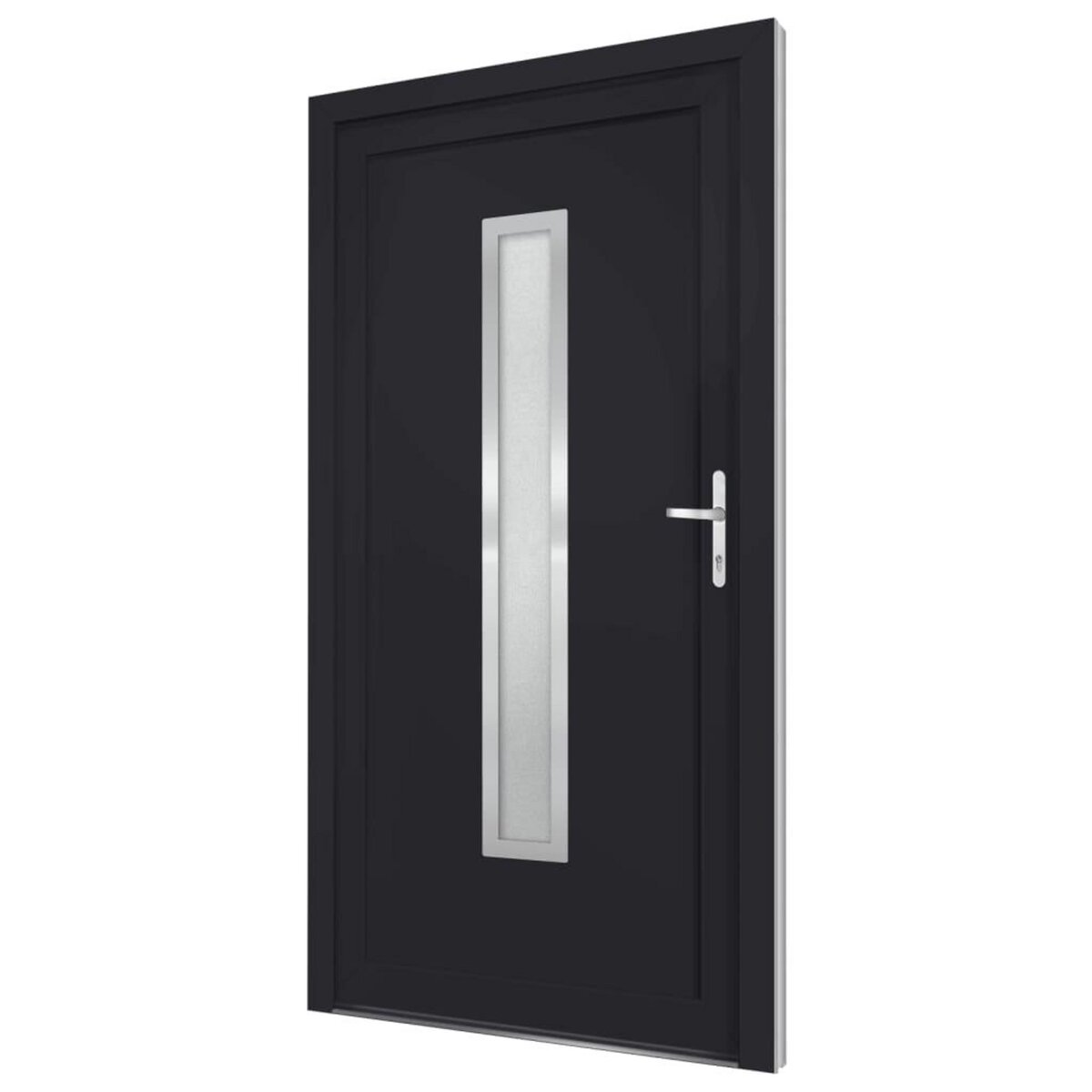 VIDAXL Porte d'entree anthracite 108x208 cm PVC