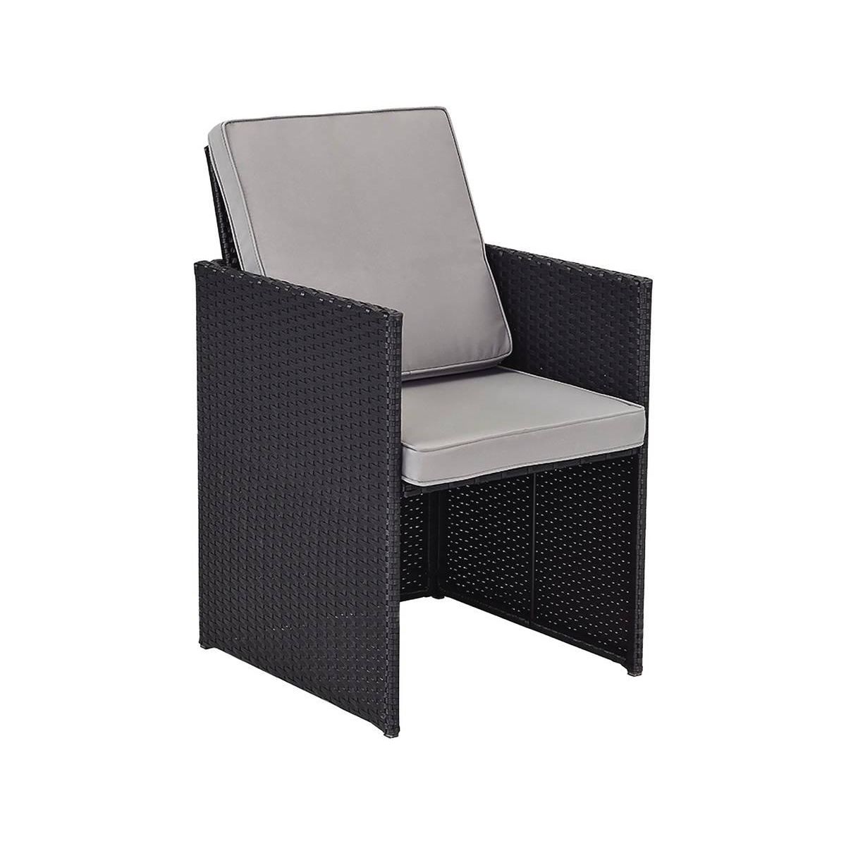 Habitat et Jardin Lot de 2 fauteuils Chicago -  Atlanta  - Noir