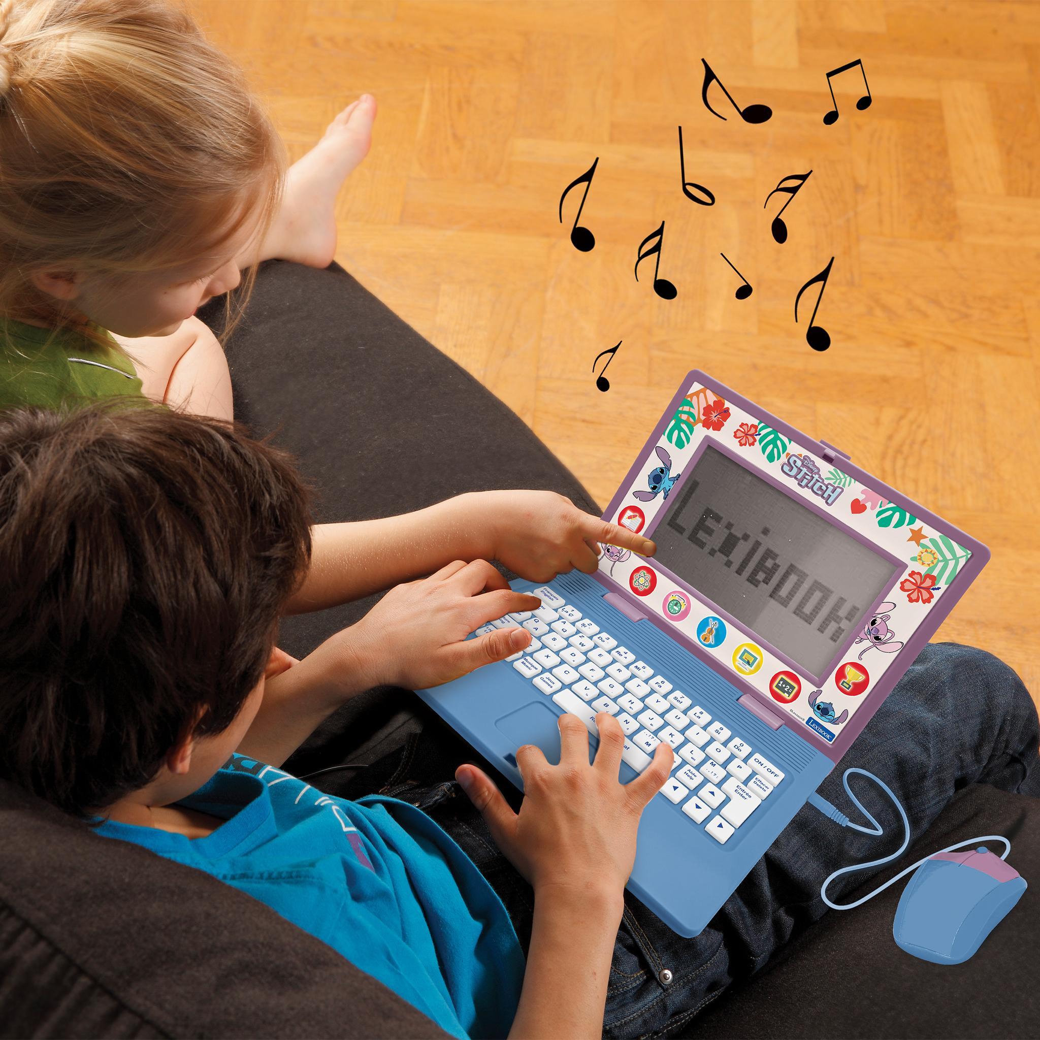 Voir la diapositive 5 : Lexibook Ordinateur portable éducatif bilingue Stitch (EN/FR)