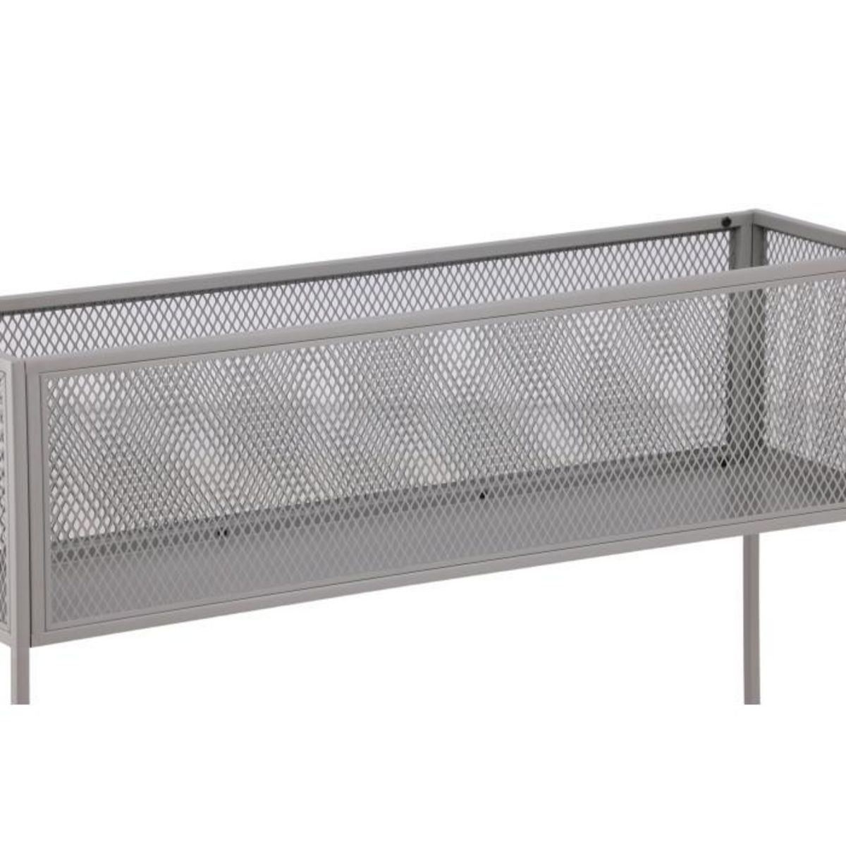 Paris Prix Console Design en Métal  Netz  110cm Gris Clair