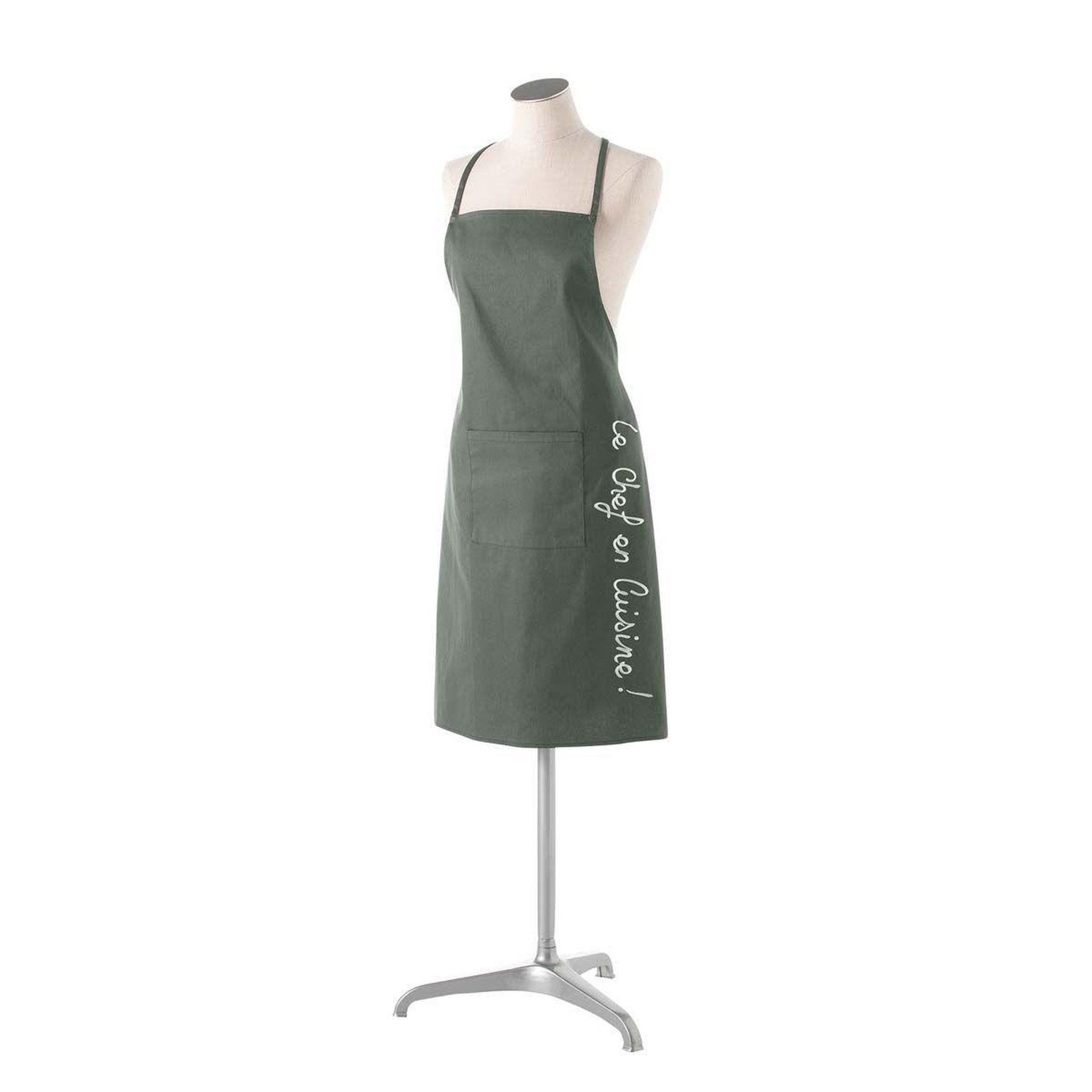 Voir la diapositive 2 : Douceur d'Intérieur Tablier de cuisine  cuistot  84cm kaki
