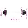 Voir la diapositive 6 : VIDAXL Barre d'halteres avec plaques 60 kg