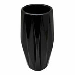 Paris Prix Vase Déco en Céramique  Origami  24cm Noir