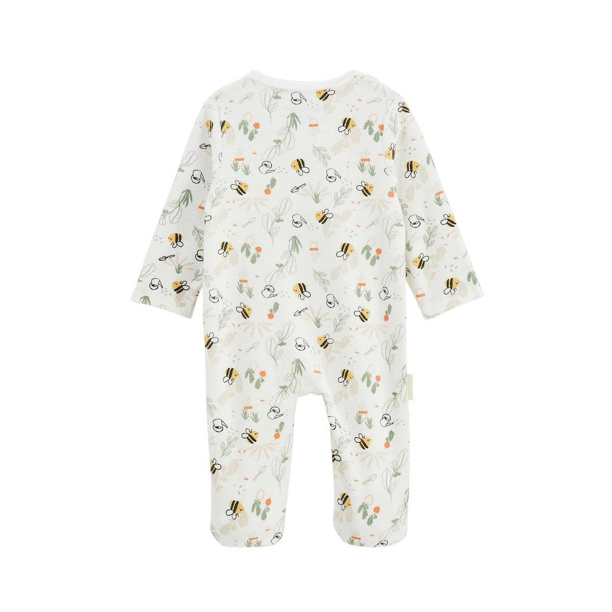 Voir la diapositive 2 : Petit Béguin Pyjama bébé en velours ouverture pont eden