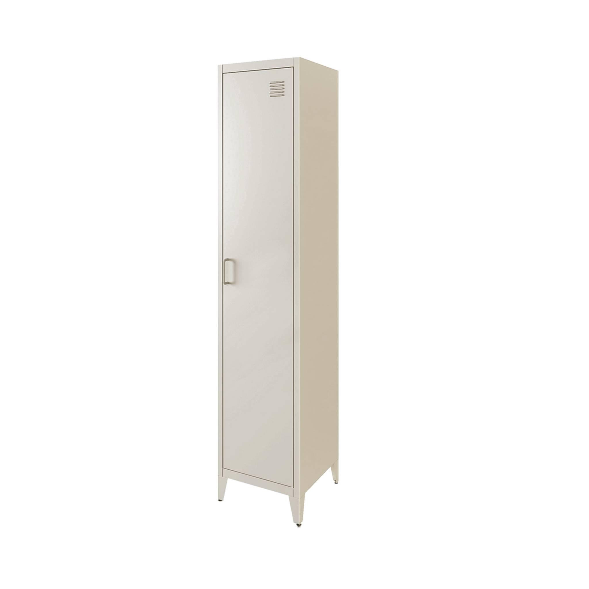 Voir la diapositive 1 : SWEEEK Armoire chambre industrielle métal, 4 espaces de rangement