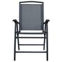 Voir la diapositive 3 : VIDAXL Chaises de jardin pliables lot de 2 Textilene Gris