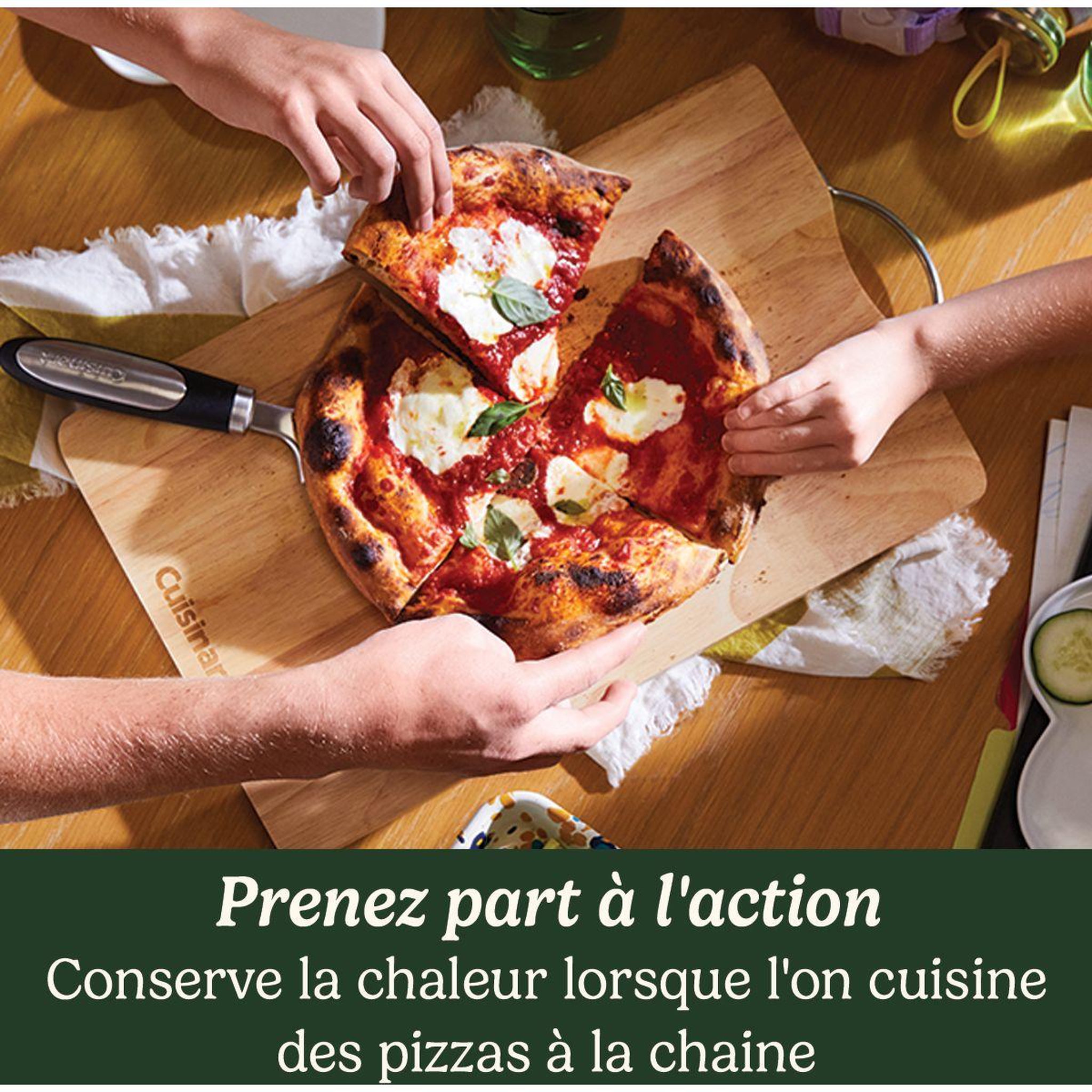 Voir la diapositive 4 : Cuisinart Four à pizza électrique CPZ120E inox pizza 32 cm, cuisson de 175 à 400°C