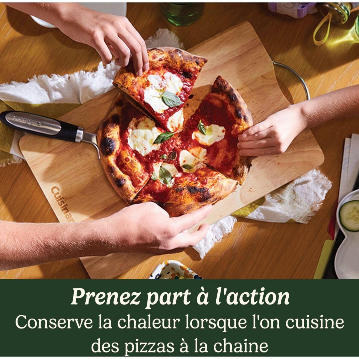 Cuisinart Four à pizza électrique CPZ120E inox pizza 32 cm, cuisson de 175 à 400°C