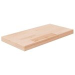 VIDAXL Panneau d'etagere 40x20x2,5 cm Bois de chene massif non traite