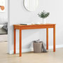 Voir la diapositive 3 : VIDAXL Table console marron miel 110x40x75 cm bois massif de pin