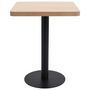 Voir la diapositive 2 : VIDAXL Table de bistro marron clair 60x60 cm MDF