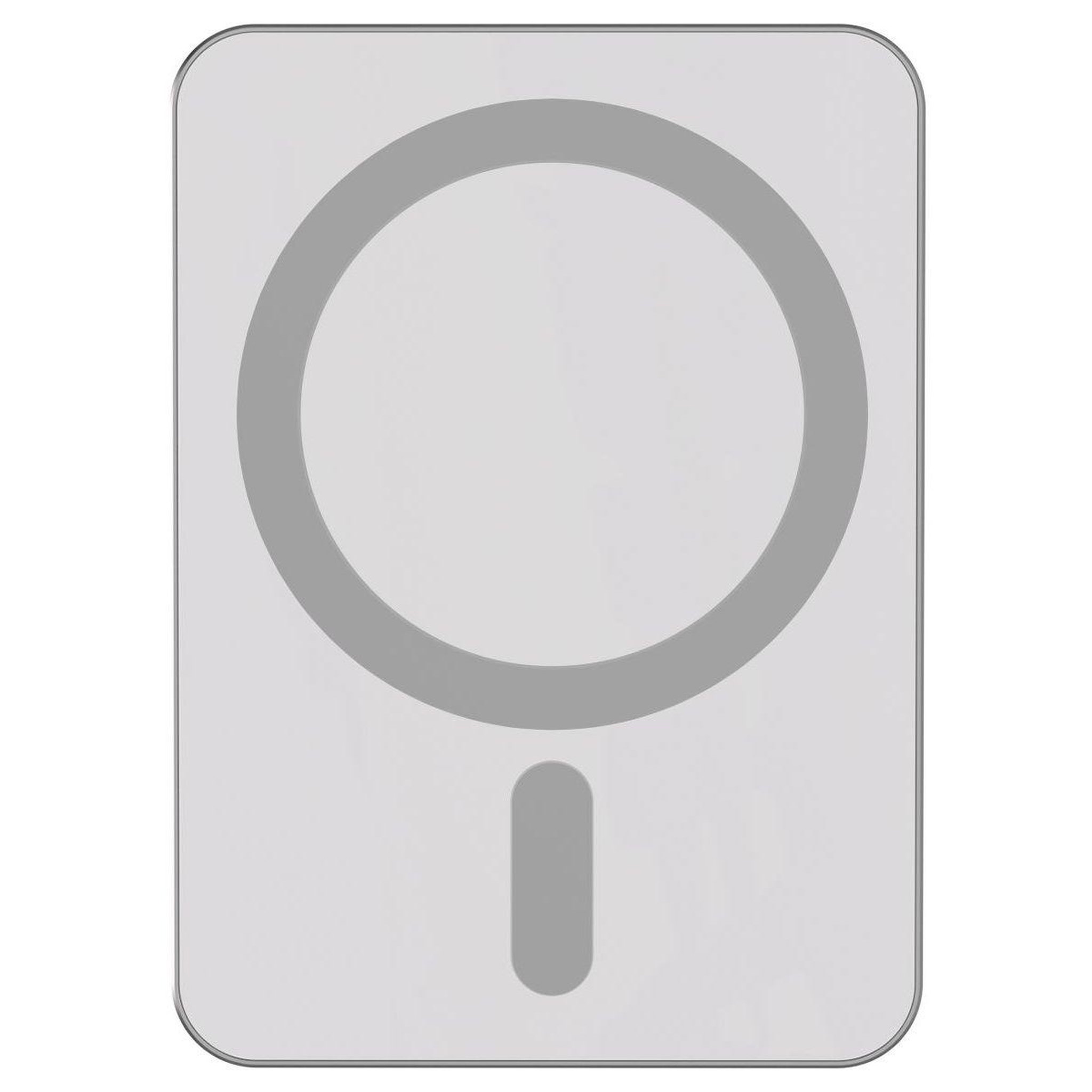 Voir la diapositive 2 : FORCE POWER Batterie externe 5000mah magsafe 15w argent
