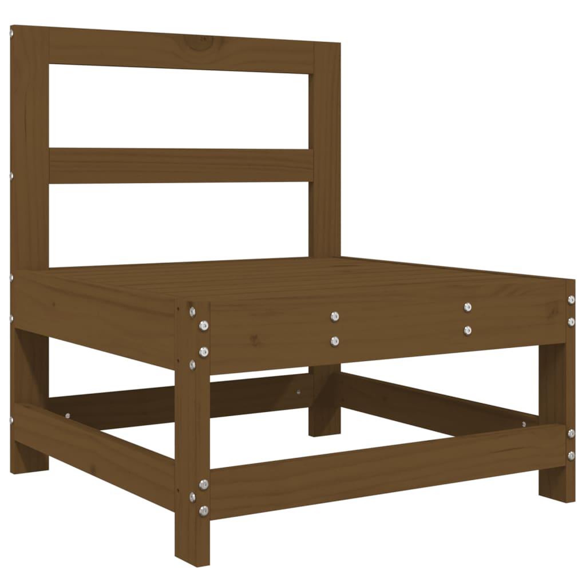 Voir la diapositive 3 : VIDAXL Canapes centraux de jardin 2 pcs marron miel bois de pin solide
