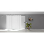 SOLEIL D'OCRE Voile à oeillets baie vitrée 280x250 cm DOLLY, par Soleil d'ocre. Coloris disponibles : Blanc, Gris