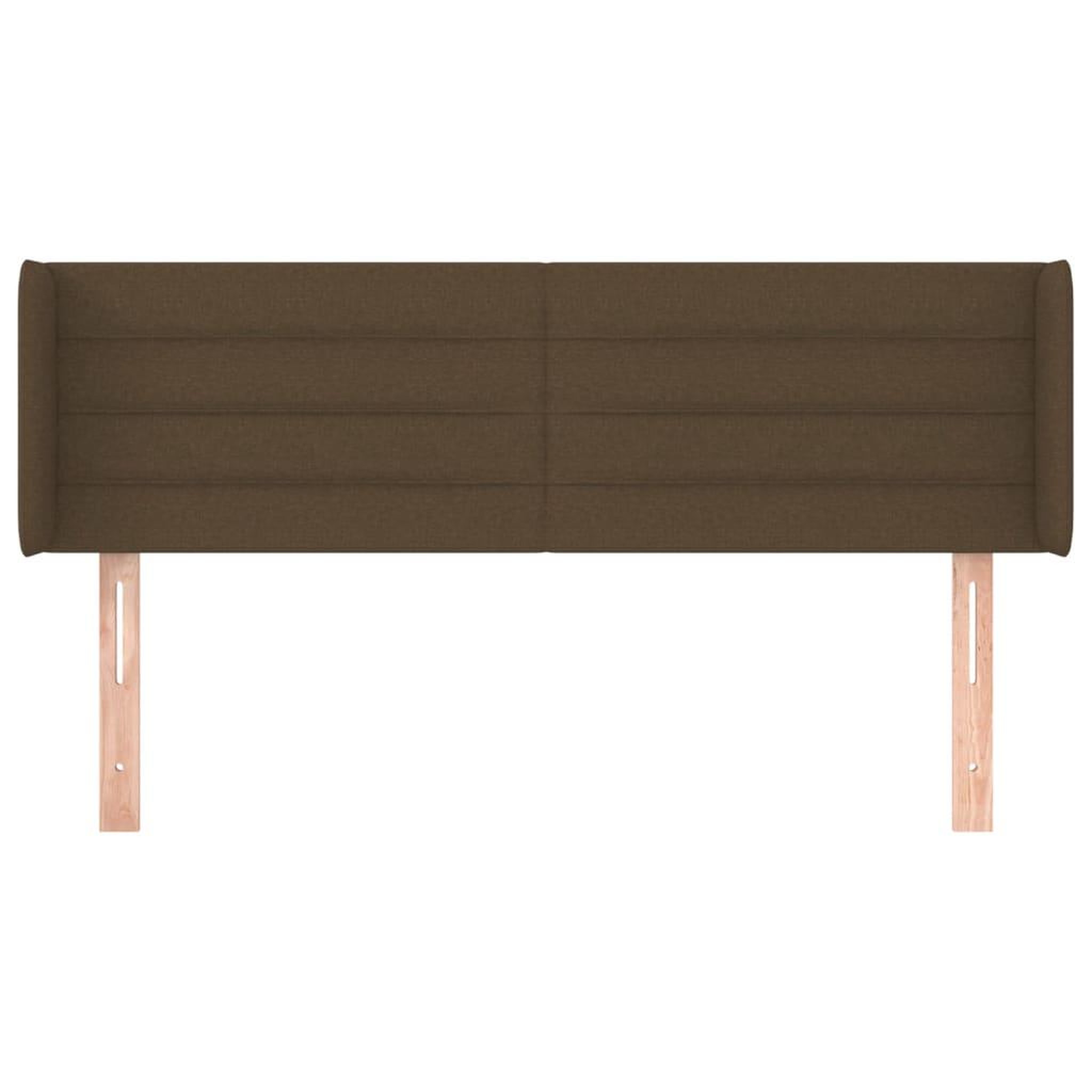 Voir la diapositive 3 : VIDAXL Tete de lit avec oreilles Marron Fonce 147x16x78/88 cm Tissu