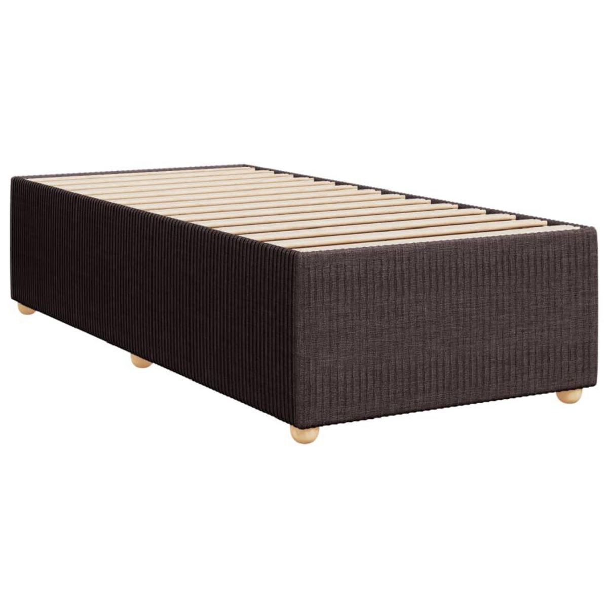 VIDAXL Cadre de lit sans matelas marron fonce 80x200 cm tissu