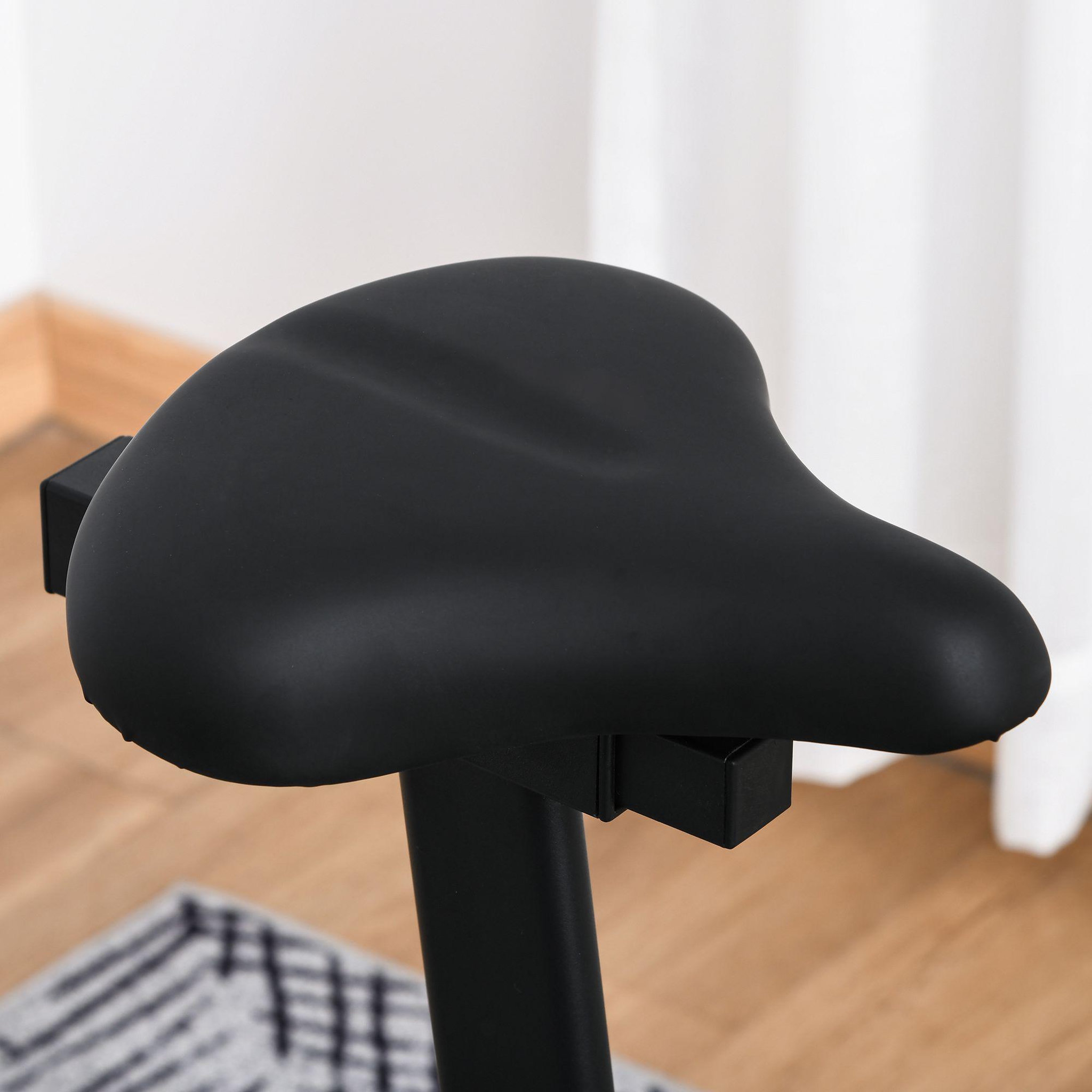 Voir la diapositive 5 : HOMCOM Vélo elliptique vertical vélo d'appartement 2 en 1 écran LCD multifonction hauteur & résistance réglable acier noir