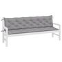 Voir la diapositive 3 : VIDAXL Coussins de banc jardin lot de 2 gris 200x50x7 cm tissu Oxford