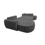 Voir la diapositive 2 : BEST MOBILIER Mahina - canapé panoramique en u 7 places - convertible avec coffre - en tissu bouclette