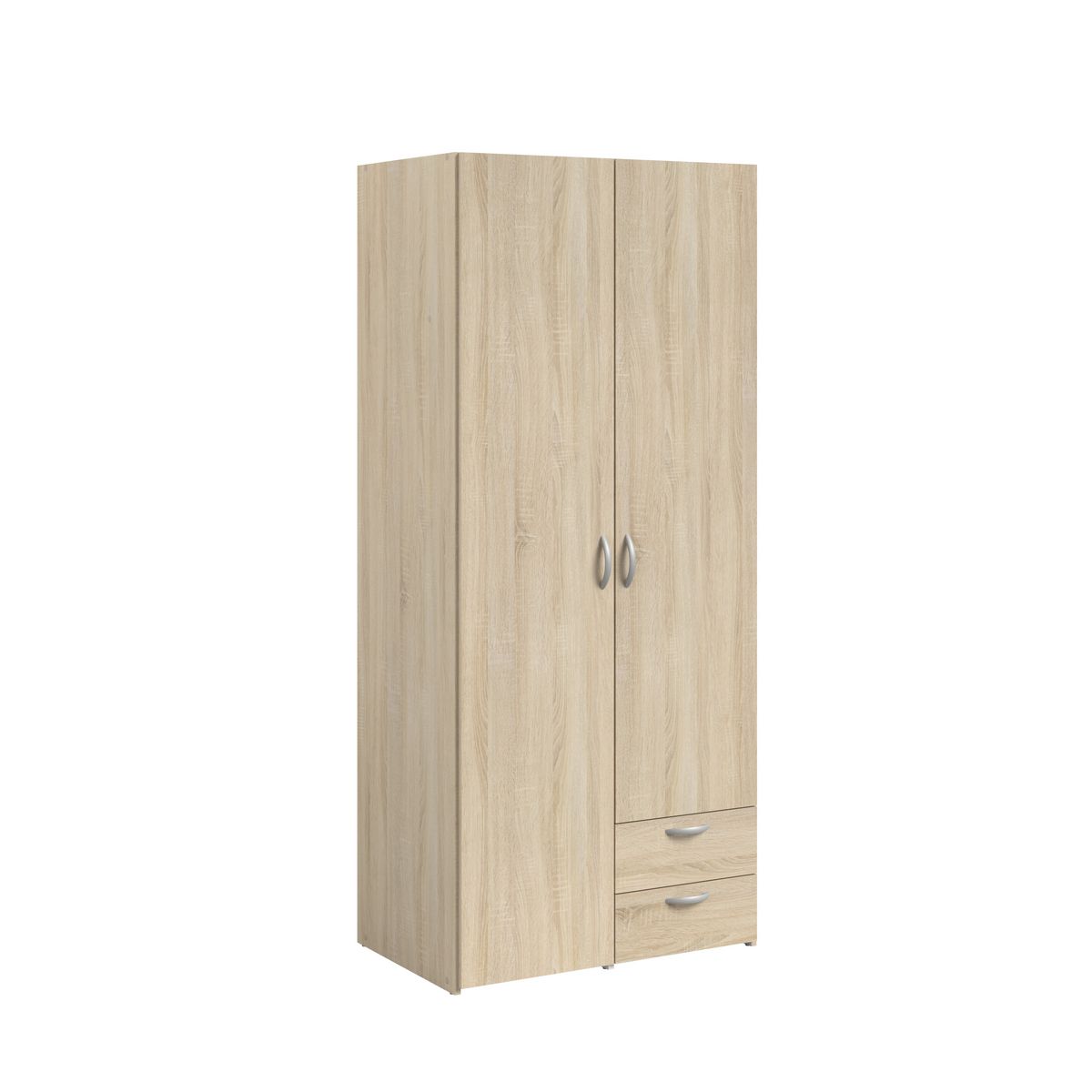 Armoire 2 portes 2 tiroirs L81cm DAISY