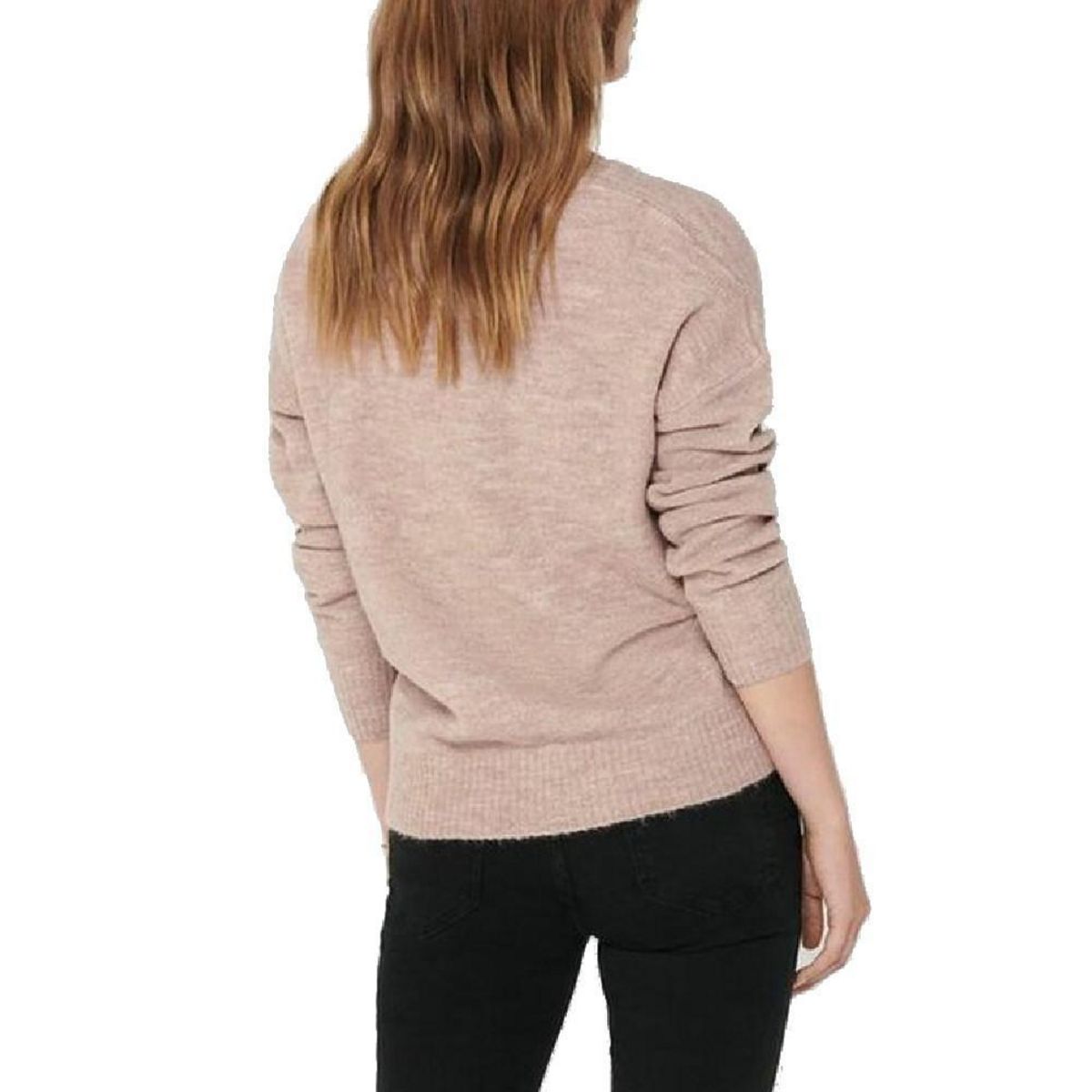 JACQUELINE DE YONG Pull rose femme Jacqueline de Yong Elanora L/S V-Neck