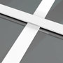 Voir la diapositive 6 : VIDAXL Porte interieure 83x201,5 cm Blanc Verre ESG et aluminium