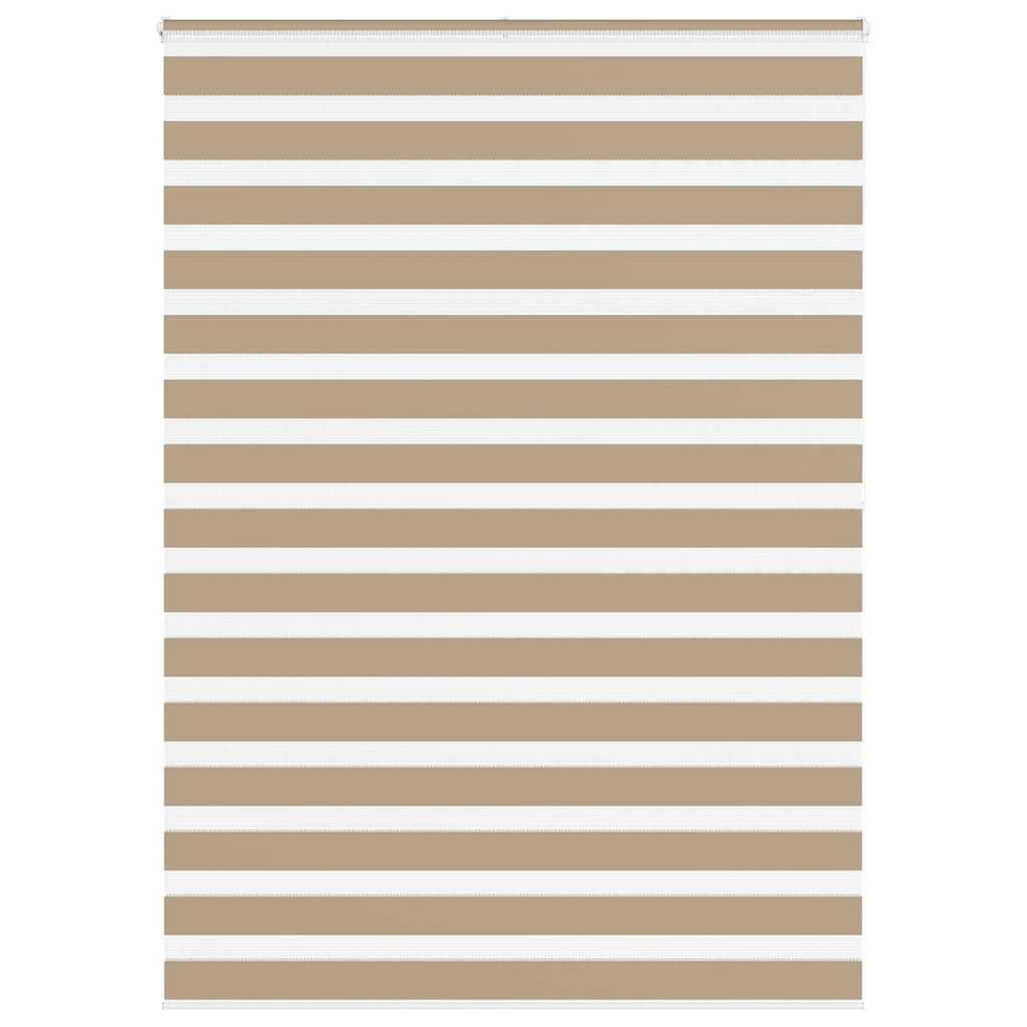 VIDAXL Store zebre marron sable largeur du tissu 155,9 cm polyester