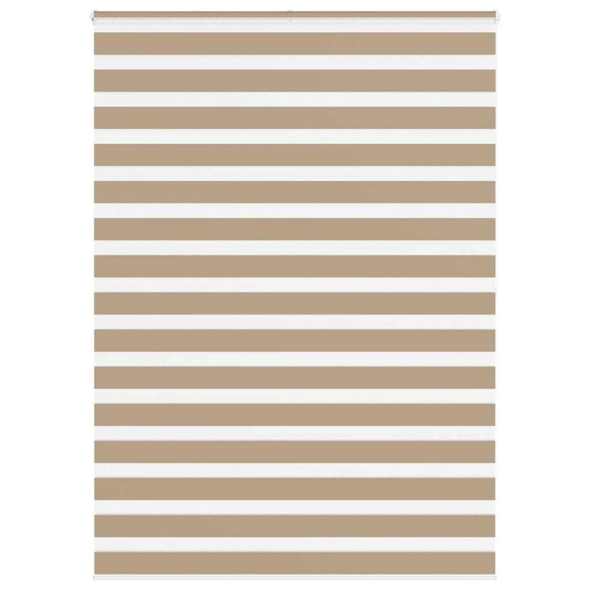 VIDAXL Store zebre marron sable largeur du tissu 155,9 cm polyester
