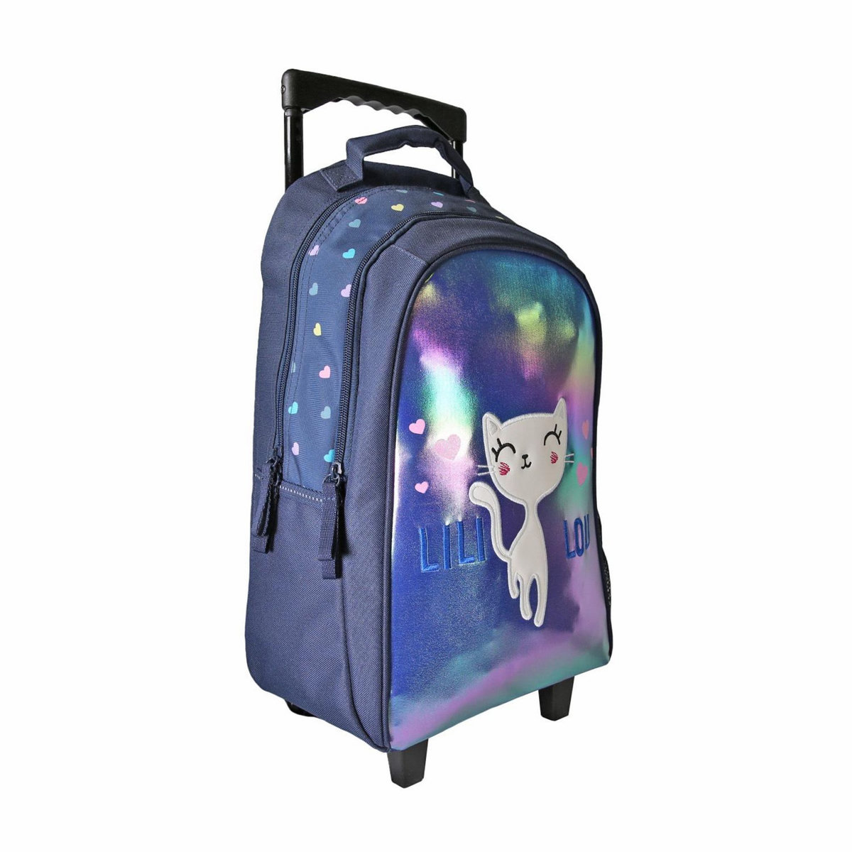 Bagtrotter Lili Lou - Sac à dos à roulettes bleu marine  2 compartiments - Bagtrotter